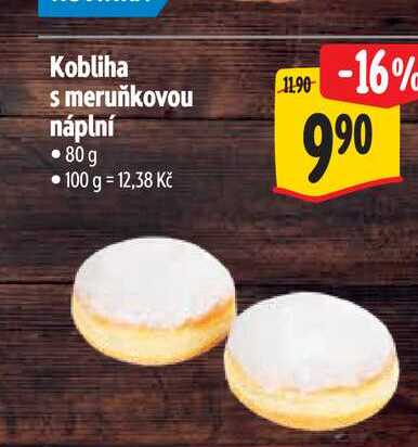 Kobliha s meruňkovou náplní 80 g 