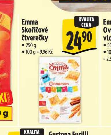 Emma Skořičové čtverečky 250 g