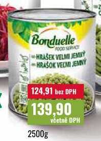 Bonduelle HRÁŠEK VELMI JEMNÝ 2500g  