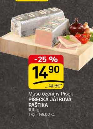 PÍSECKÁ JÁTROVÁ PAŠTIKA 100 g 