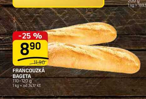 FRANCOUZKÁ BAGETA 110-120 g