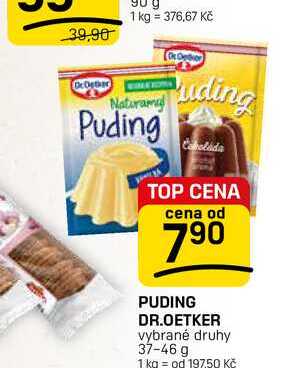 PUDING DR.OETKER vybrané druhy 37-46 g 