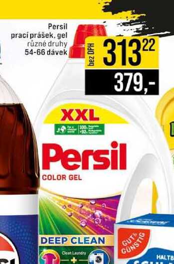 Persil prací prášek, gel různé druhy 54-66 dávek JIP