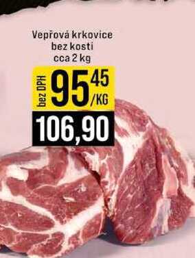Vepřová krkovice bez kosti cca 2 kg 1kg