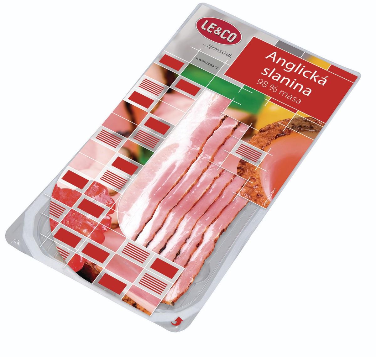Le&Co Anglická slanina 98% masa, 100 g