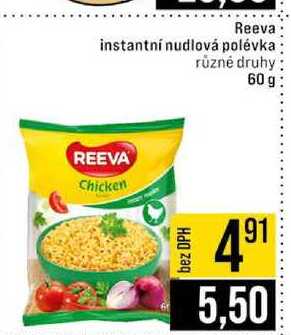 Reeva instantní nudlová polévka různé druhy 60 g