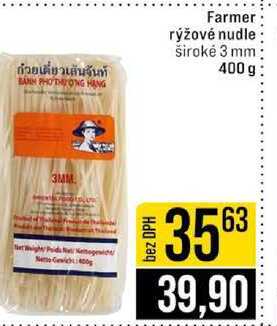 Farmer rýžové nudle široké 3 mm 400 g