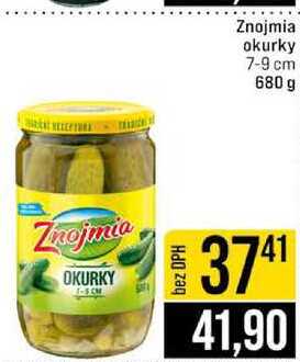 Znojmia okurky 7-9 cm 680 g