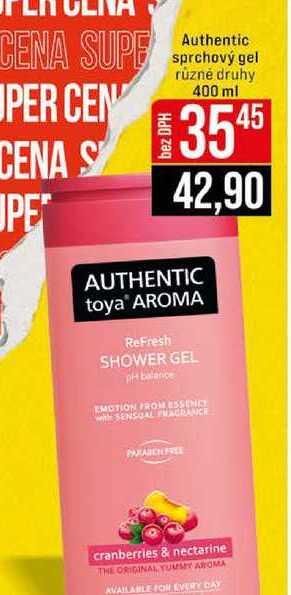 Authentic sprchový gel různé druhy 400 ml