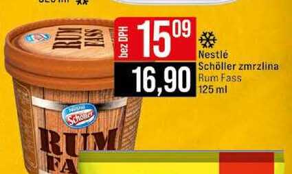 Nestlé Schöller zmrzlina Rum Fass 125 ml