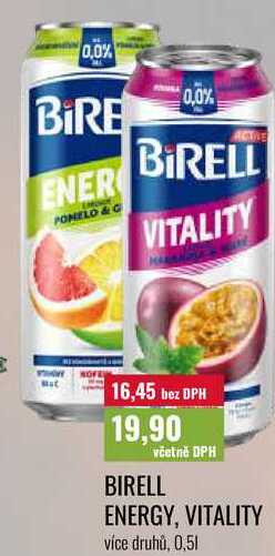 BIRELL ENERGY, VITALITY 0,5l