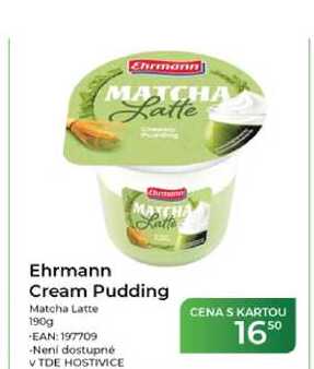 Ehrmann Cream Pudding Matcha Latte 190g