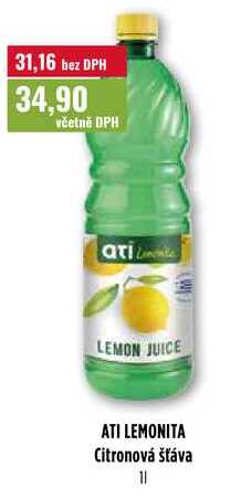 ATI LEMONITA Citronová šťáva 1l