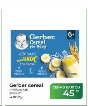 Gerber cereal mlíčko s kaší 2x200ml Tamda Foods