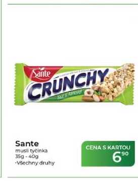 Sante musli tyčinka 35g-40g