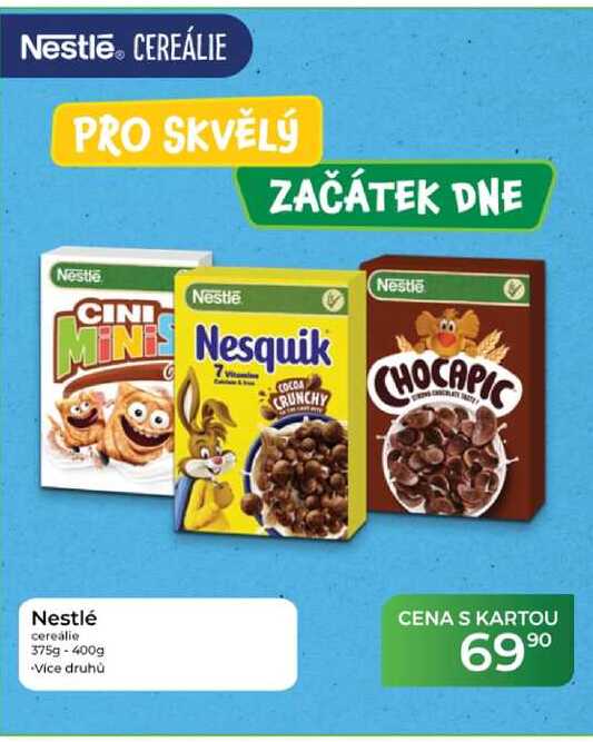 Nestlé cereálie 375g-400g Tamda Foods