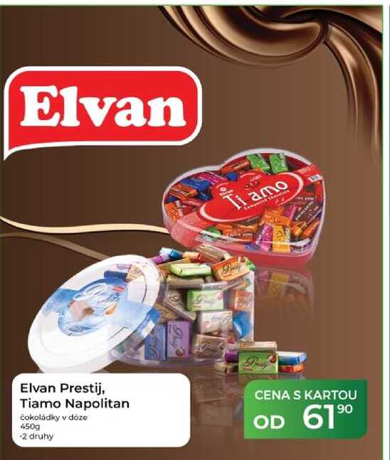 Elvan Prestij, Tiamo Napolitan čokoládky v dóze 450g