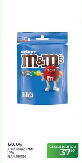 M&Ms dražé crispy 107g