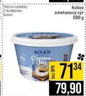Kolios smetanový sýr 500 g