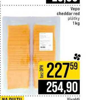 Vepo cheddar red plátky 1kg