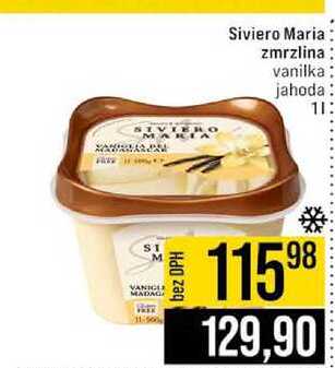Siviero Maria zmrzlina vanilka jahoda 1l