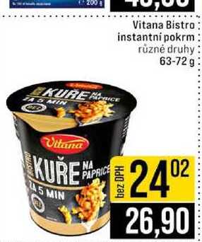 Vitana Bistro instantní pokrm různé druhy 63-72 g 