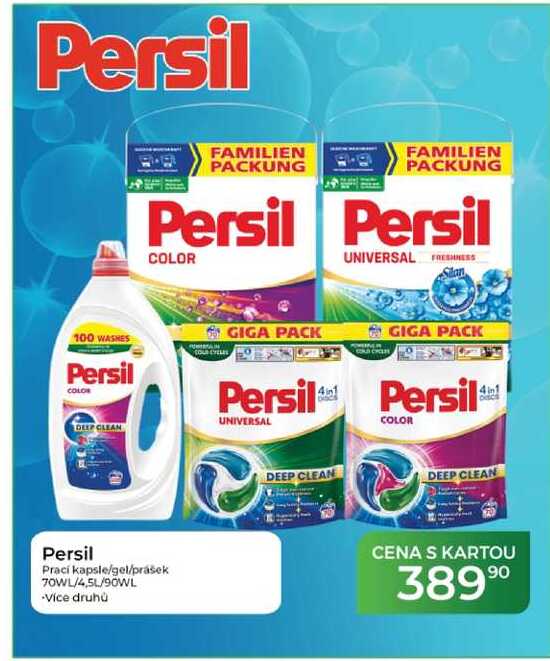 Persil Prací kapsle/get/prášek 70WL/4,5L/90WL