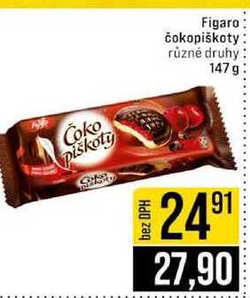 Figaro čokopiškoty různé druhy 147 g 