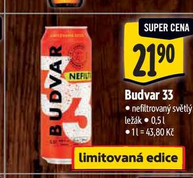 Budvar 33 0,5 l