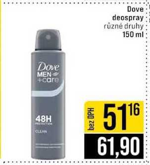 Dove deospray různé druhy 150 ml