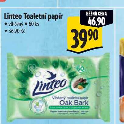 Linteo Toaletní papír vlhčený 60 ks