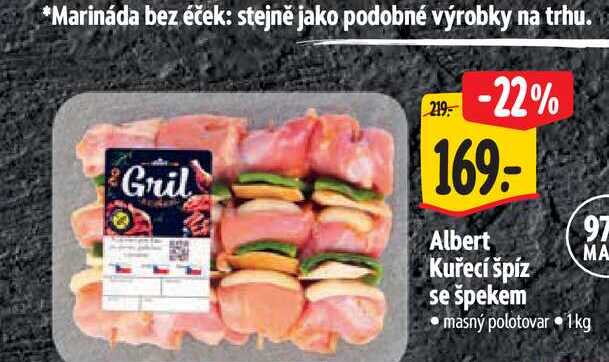  Albert Kuřecí špíz se špekem 1 kg