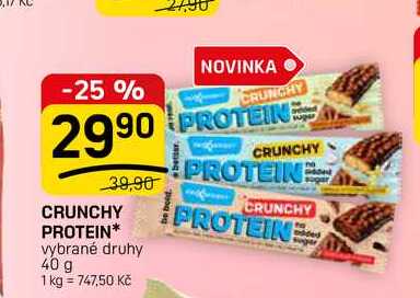 CRUNCHY PROTEIN* vybrané druhy 40 g