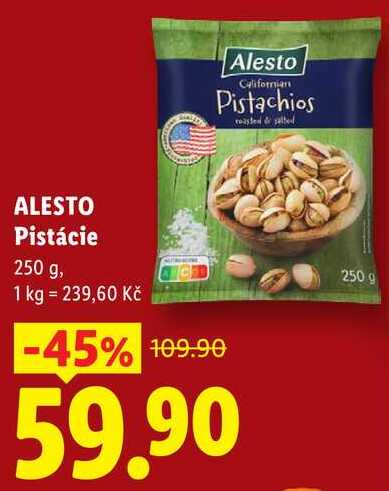 ALESTO Pistácie, 250 g