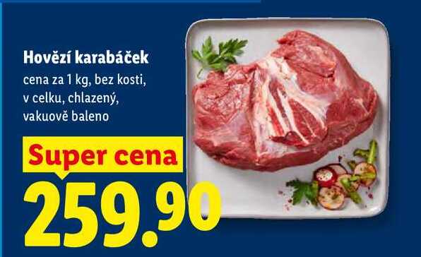Hovězí karabáček, cena za 1 kg