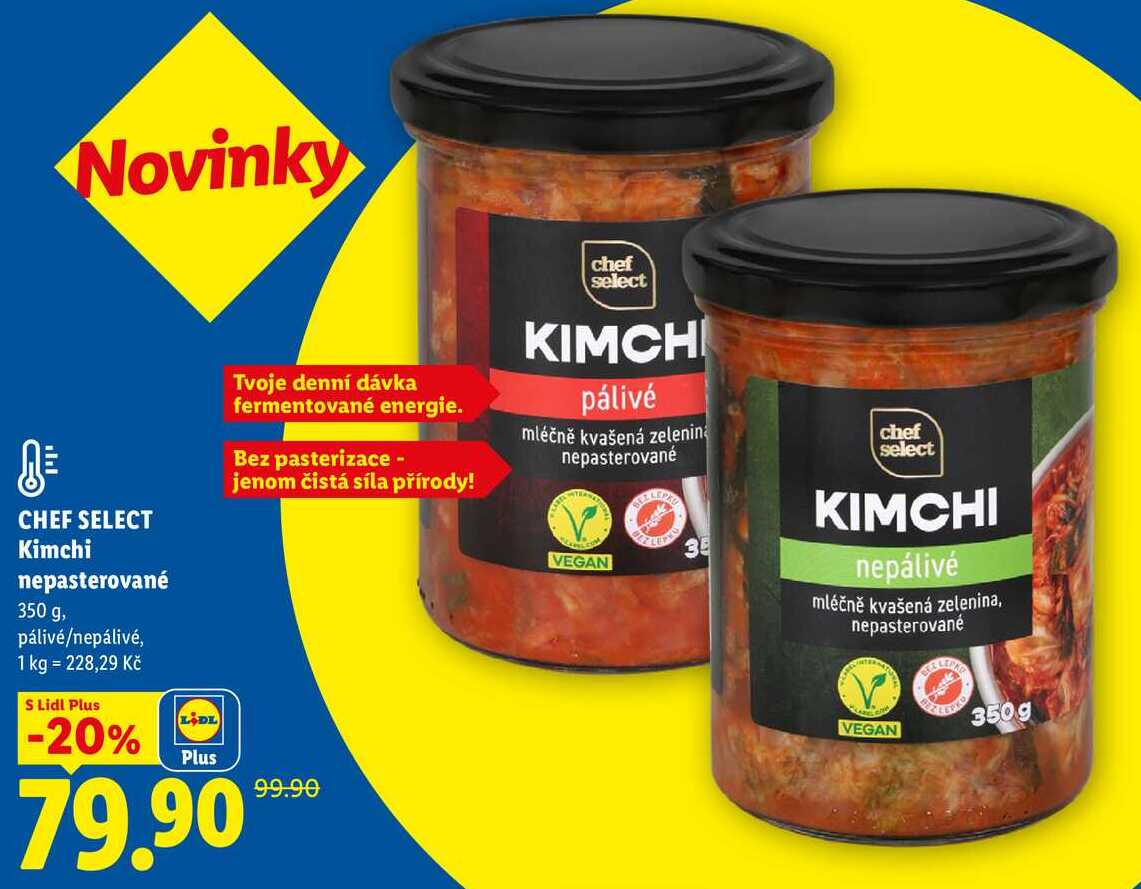 CHEF SELECT Kimchi nepasterované, 350 g
