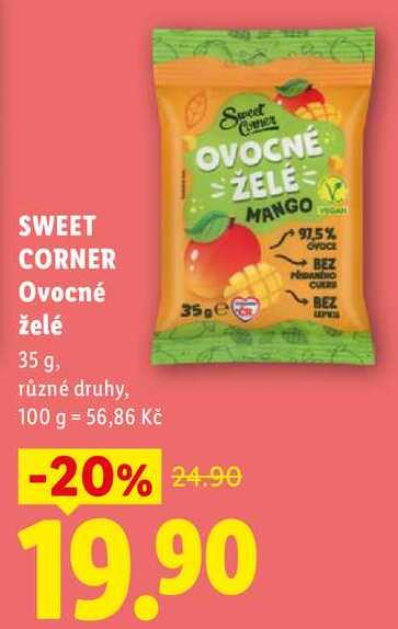 SWEET CORNER Ovocné želé, 35 g