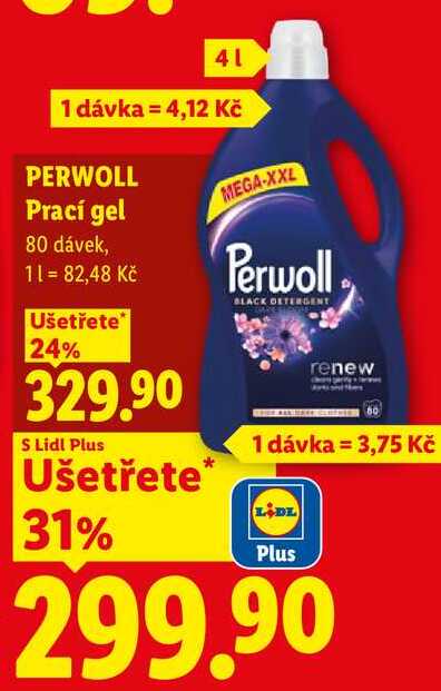 PERWOLL Prací gel, 80 dávek Lidl