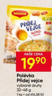 Maggi Polévka Přidej vejce vybrané druhy 32-48 g
