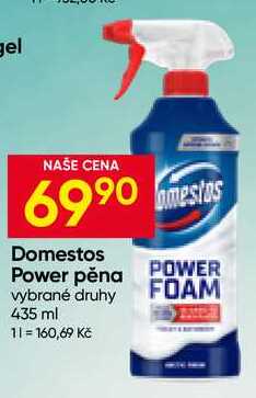 Domestos Power pěna vybrané druhy 435 ml Hruška