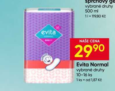 Evita Normal vybrané druhy 10-16 ks 