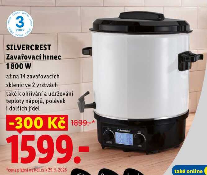 SILVERCREST Zavařovací hrnec 1800 W