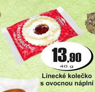 Linecké kolečko s ovocnou náplní 