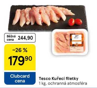 Tesco Kuřecí filetky, 1 kg