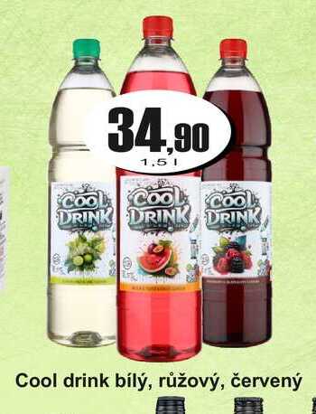 Cool drink bílý, růžový, červený 1,5l
