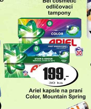 Ariel kapsle na praní Color, Mountain Spring  30ks Adam Velkoobchod