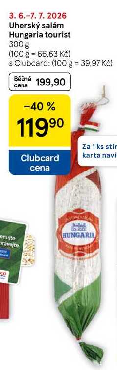 Uherský salám Hungaria tourist 300 g