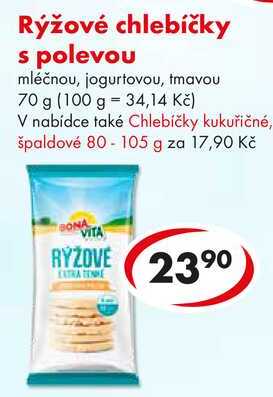 Rýžové chlebíčky s polevou, 70 g