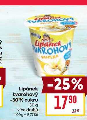 Lipánek tvarohový -30% cukru 130 g