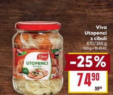 Viva Utopenci s cibuli 670/385 g